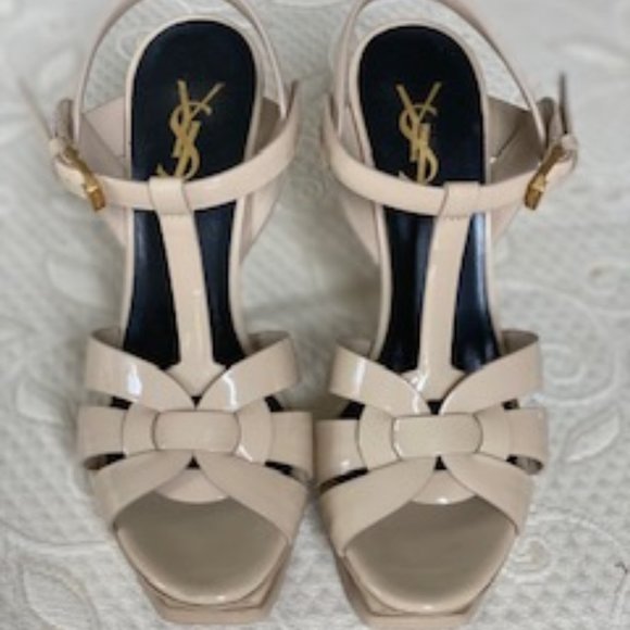 TRIBUTE PLATFORM SANDALS IN PATENT LEATHER - Picture 1 of 5